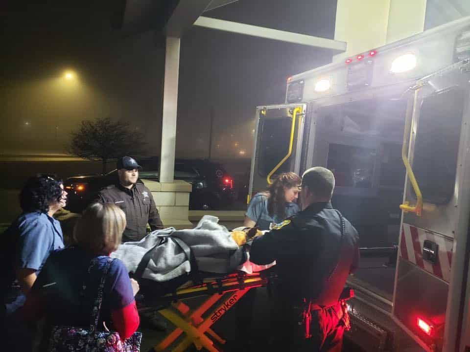 K9 Pyro in ambulance